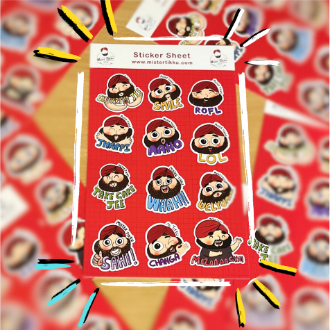 Mister Tikku Sticker Sheet